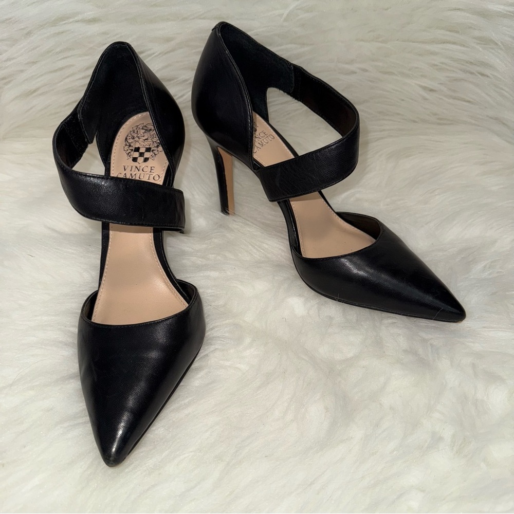 Vince Camuto Black Strappy Heels